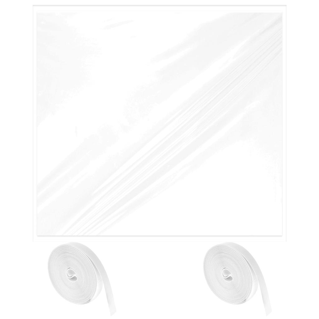 Window Insulation Film Indoor Windproof Winter Warm Window Transparent EVA Winterizing Dustproof Kit DIY Installation