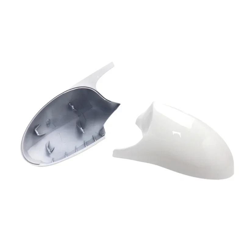 For BMW E90 E91 E92 E93 E81 E87 E82 E88 3 1 Series 1 Pair White M style Side Mirror cover Caps