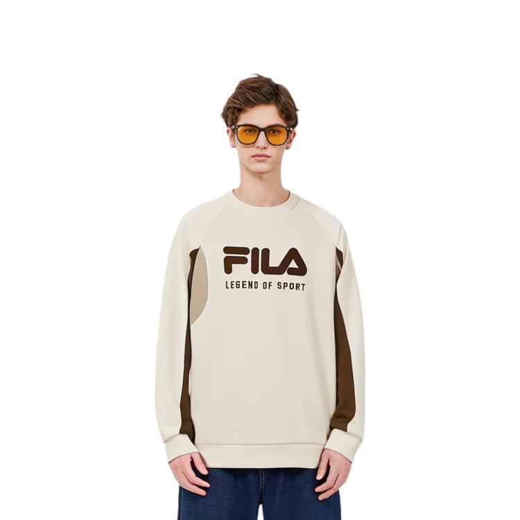 Fila ORIGINALE Sweatshirt Men's Stone Milk Color F11M419204F-IV