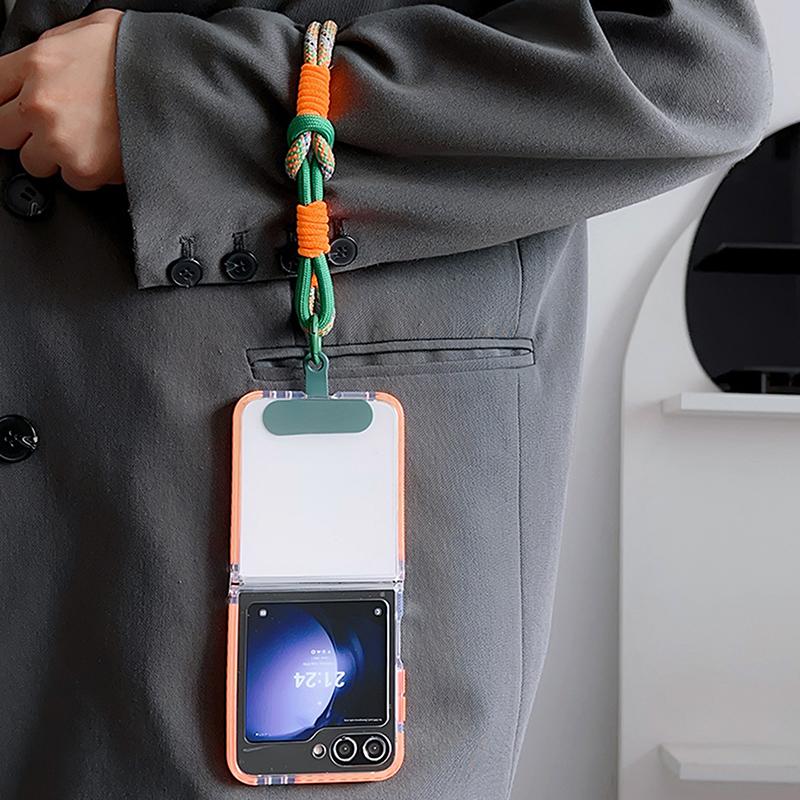 Roztomilý náramek na mobilní telefon se závěsnou dekorací, který lze nosit s krouceným lanem a proti ztrátě, silný zápěstní krátký popruh