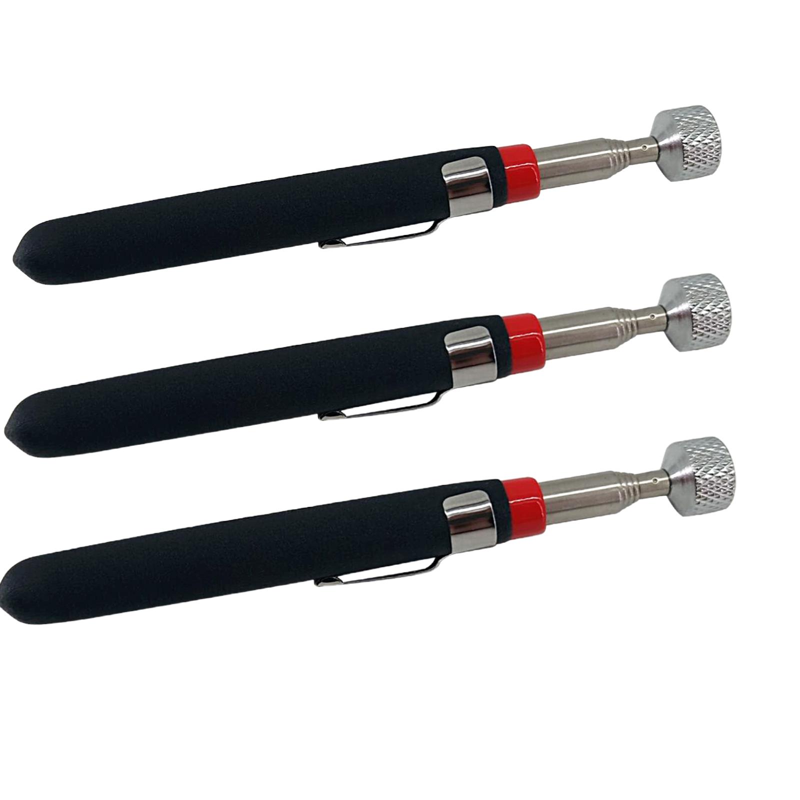 Without Light Telescoping Magnetic Pick up Tool Grabbers Reacher Tools 25 Inch Telescopic Retrieving Magnet Tools 3pc