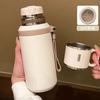 Botella de agua térmica de 600 ml, termo de acero inoxidable para mantener el agua fría y caliente, termo para té, café y termos.