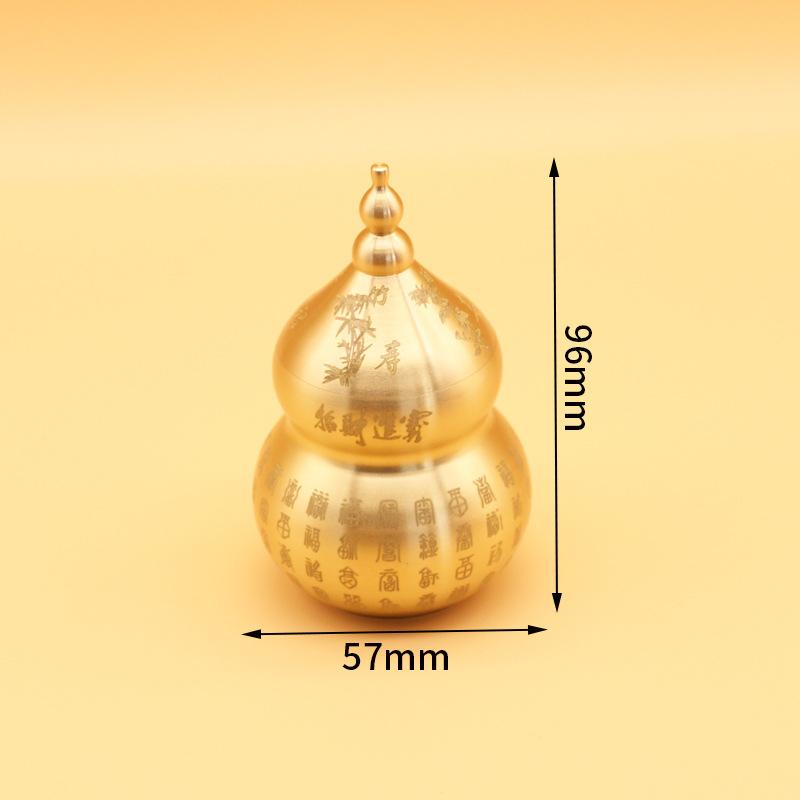 

1 шт. латунная тыква-байфу, украшение для привлечения богатства, декор для гостиной, спальни, подарок на новоселье, скульптура, ремесла, фэн-шуй