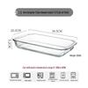High-Temperature Resistant Rectangular Borosilicate Glass Baking Dish