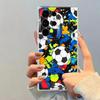Phone Cover Case for Samsung Galaxy S26 S25 Edge S20 Plus S24 S22 FE S23 Ultra Note 20 Ultra 10 S21 Colorful Cartoon Football