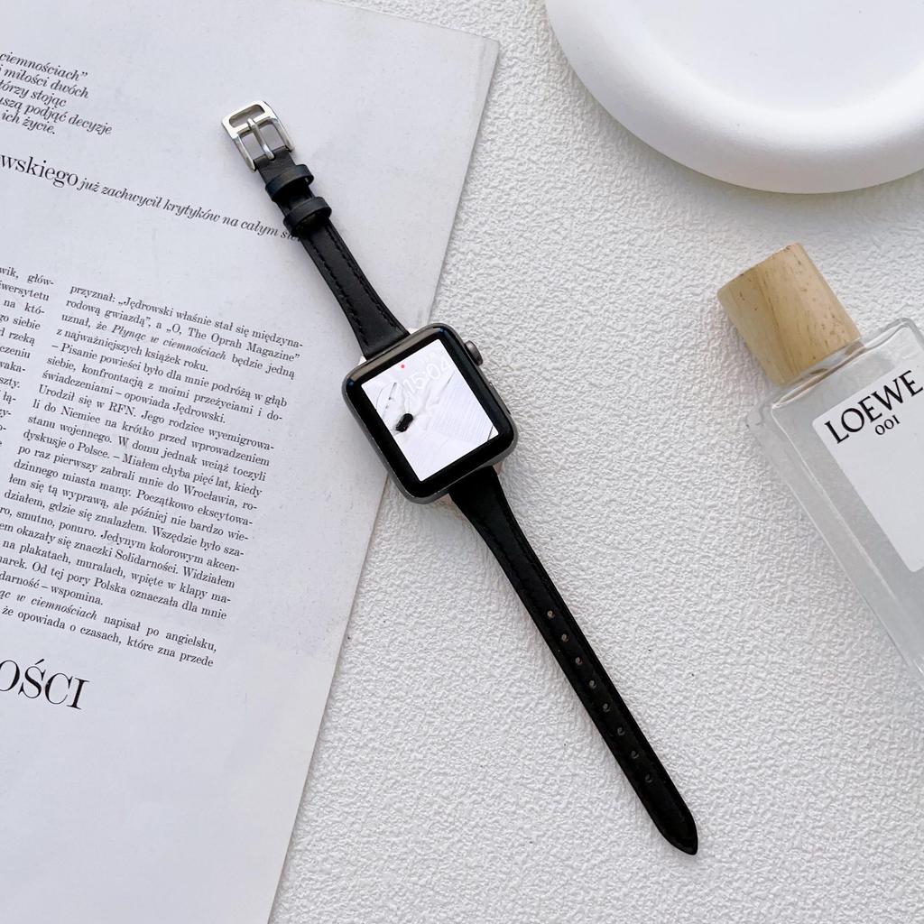 Leather Slim Waist Strap for Apple iWatch Series 1-10