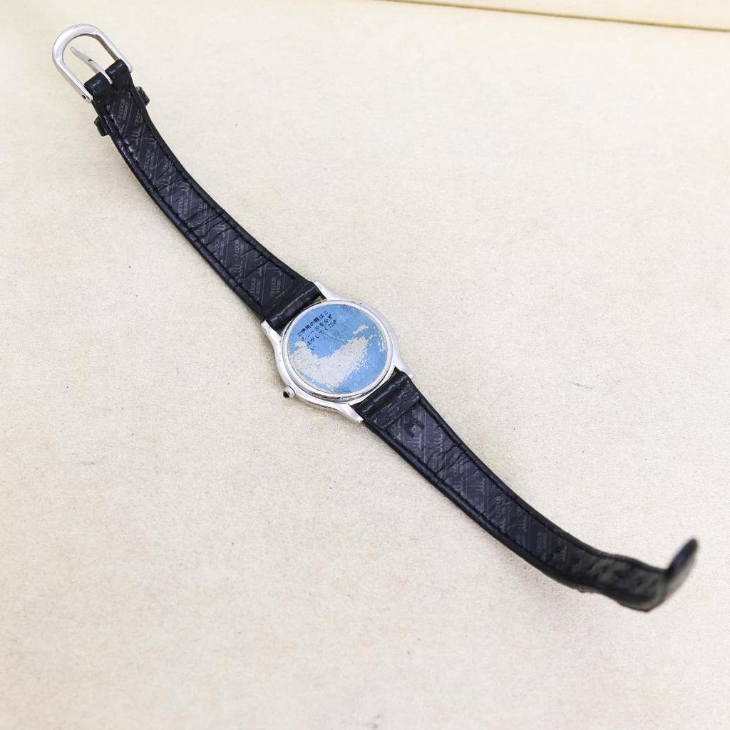 [USED] Working SEIKO CREDOR 18KT Women's Leather Watch 2403