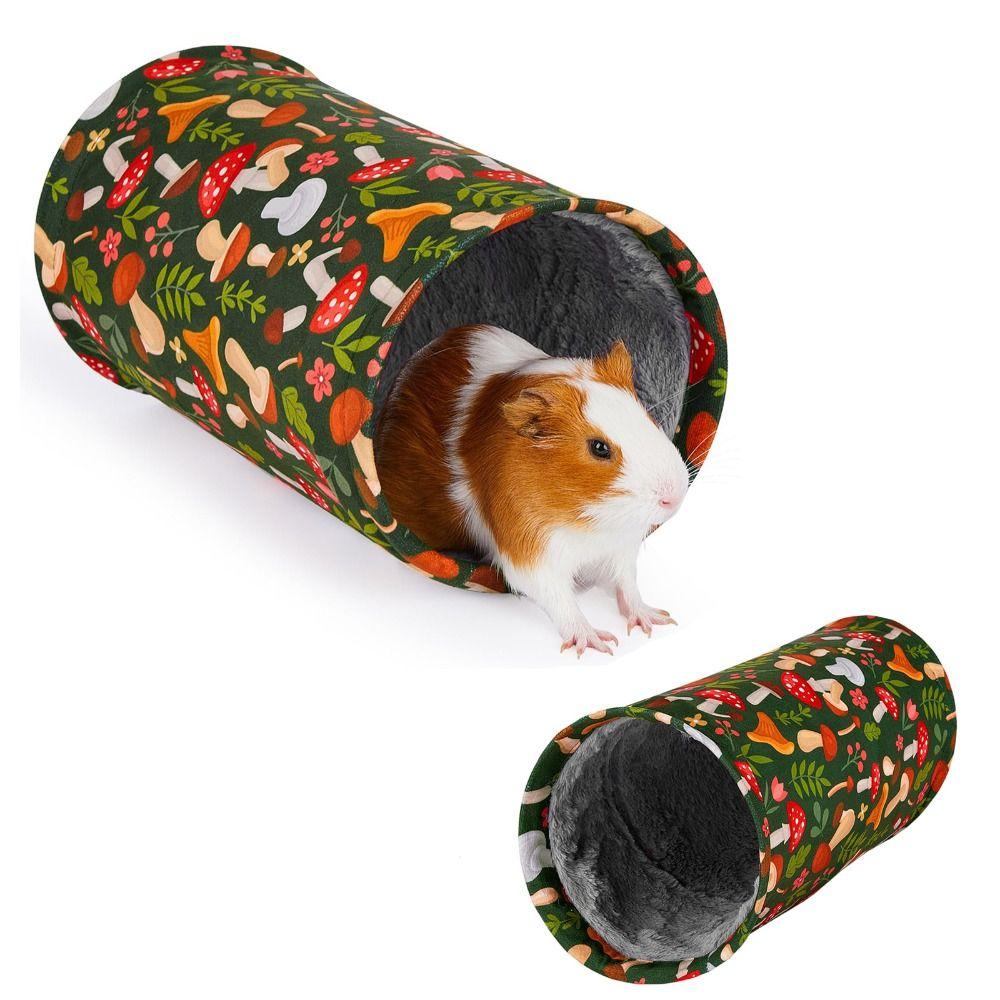 Sommer/Winter Stil Meerschweinchen Tunnelhaus Faltbar Atmungsaktiv Hamster Versteck Waschbar Interaktiv Chinchilla Tunnel Lebensraum