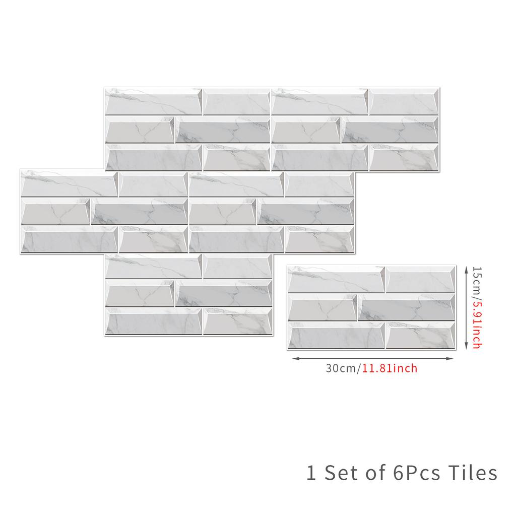 European Retro Classic Wall Sticker Self-Adhesive Waterproof And Oil-Proof Kitchen Bathroom Rental Room Renovation Tile Sticker