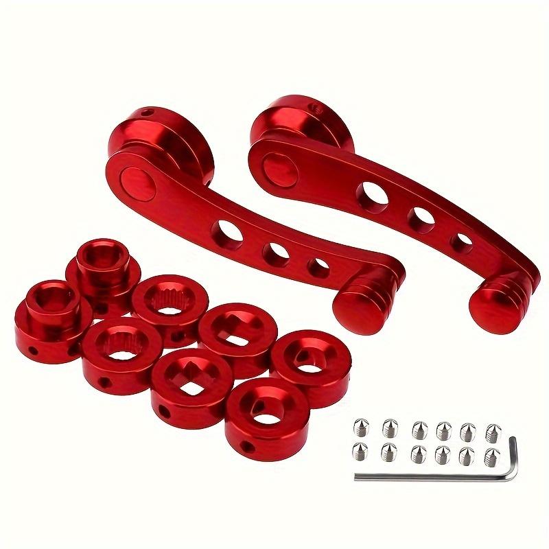2Pcs/1Set Universal Car Window Handle Winder Riser Replacement Winder Crank Riser Aluminum Alloy Car Window Handles
