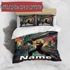 3pcs Duvet Cover Set (1*Duvet Cover + 2*Pillowcase, Without Core), Custom Name Final Fantasy Pattern Bedding Set, Home Bedroom Decor Gift