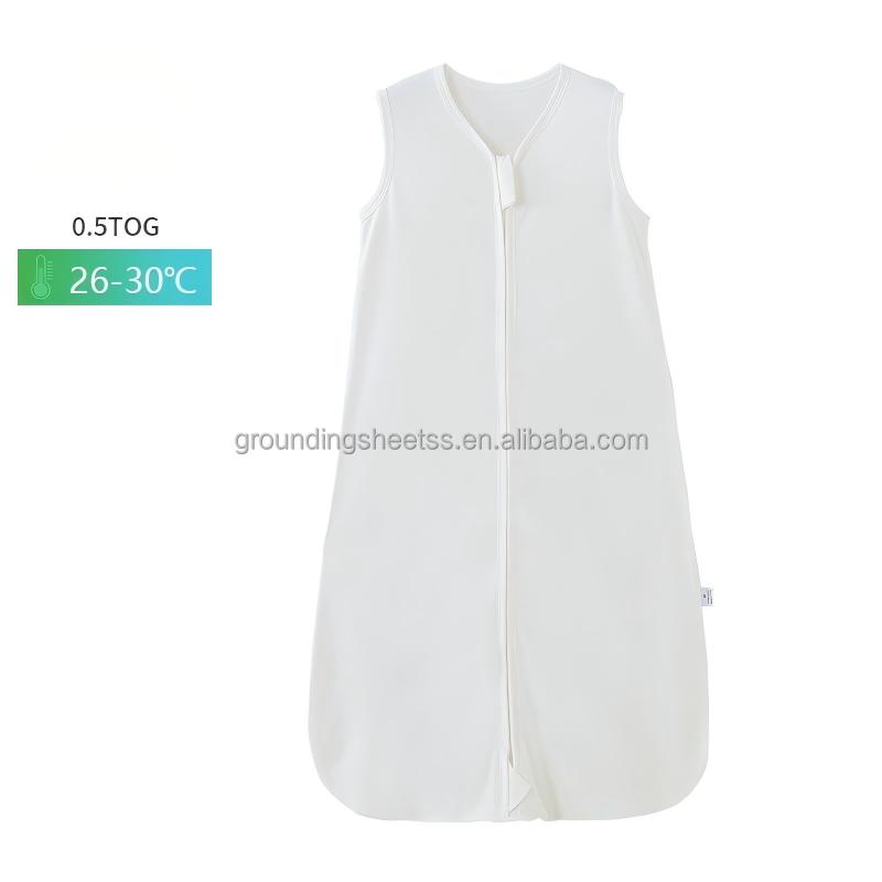 Baby Sleep Sack Wearable Blanket Baby Sleeping Bags 0.5 Tog Sleeveless Zipper Baby for Newborn