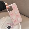Dreidimensional Passend für 15promax Apple 16 Handyhülle Iphone17 Rosa Liebes Schleife 13 Generation 11 Weiche Hülle