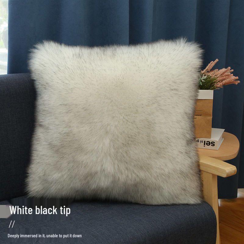 Nordic Long Plush Fur Throw Pillow & Cushion