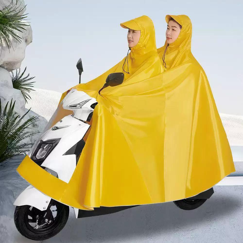Oxford Style Thickened Adult Riding Double/Single Oversized Raincoat for Electric Bikes, Electric Scooters, and Motorcycles