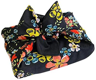 Liberty Large Furoshiki Liberty and Edenham 92cm Black Cotton Shantung Made In Japan (Wrapping Cloth), Pattern, Wide, Furoshiki,