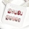Little Monkey Angkor Red Holiday Nail Art – Festive Short Style for a Bright Look