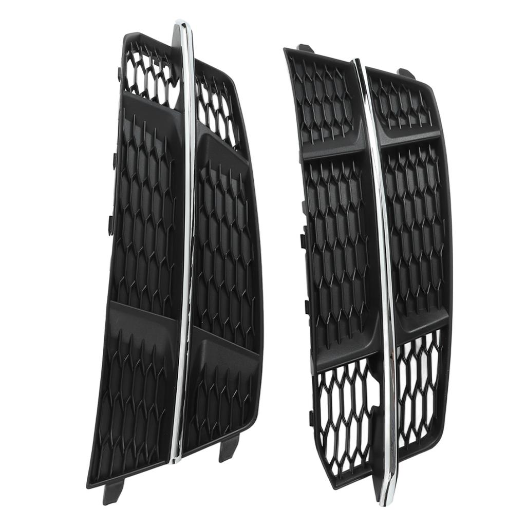 Pair Front Bumper Fog Light Grille Cover 4G0807681AN Replacement for A6 C7 2014?2018