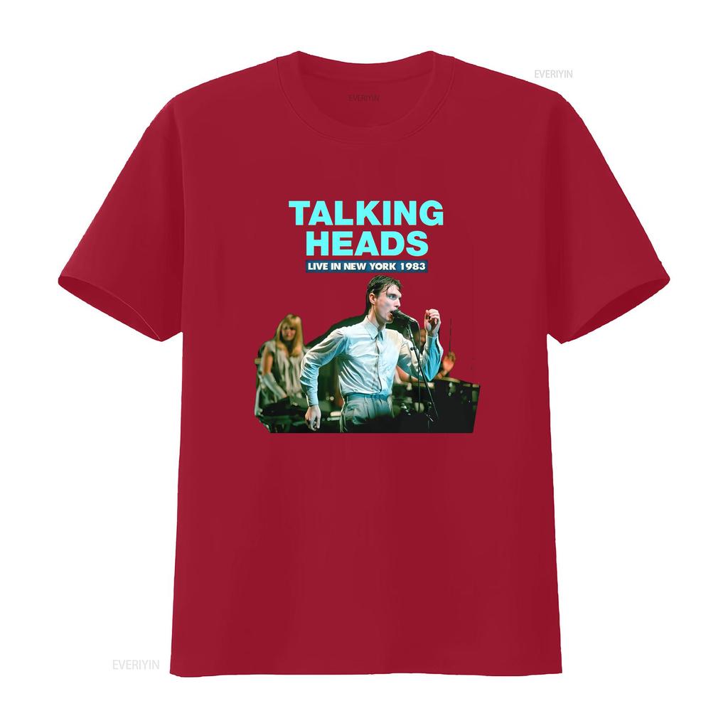 RARE Talking Heads Black Cotton All Size S XL For Fans T Shirt HRN Vintage Washed Stretched Slightly Top For Everyday Wear