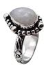 Moonstone Natural Gemstone Antique Silver Plated Ring US Size-6.75 A 797