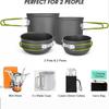 Portable Anodized Aluminum Camping Cookware Set - Multifunctional & Compact for Outdoor Picnics (DS201)
