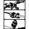 RIDERACE Candado de Cadena para Bicicleta Portátil Antirrobo Alta Seguridad Candado para Bicicleta de Montaña MTB Con 2 Llaves Para Scooter Eléctrico E-Bike