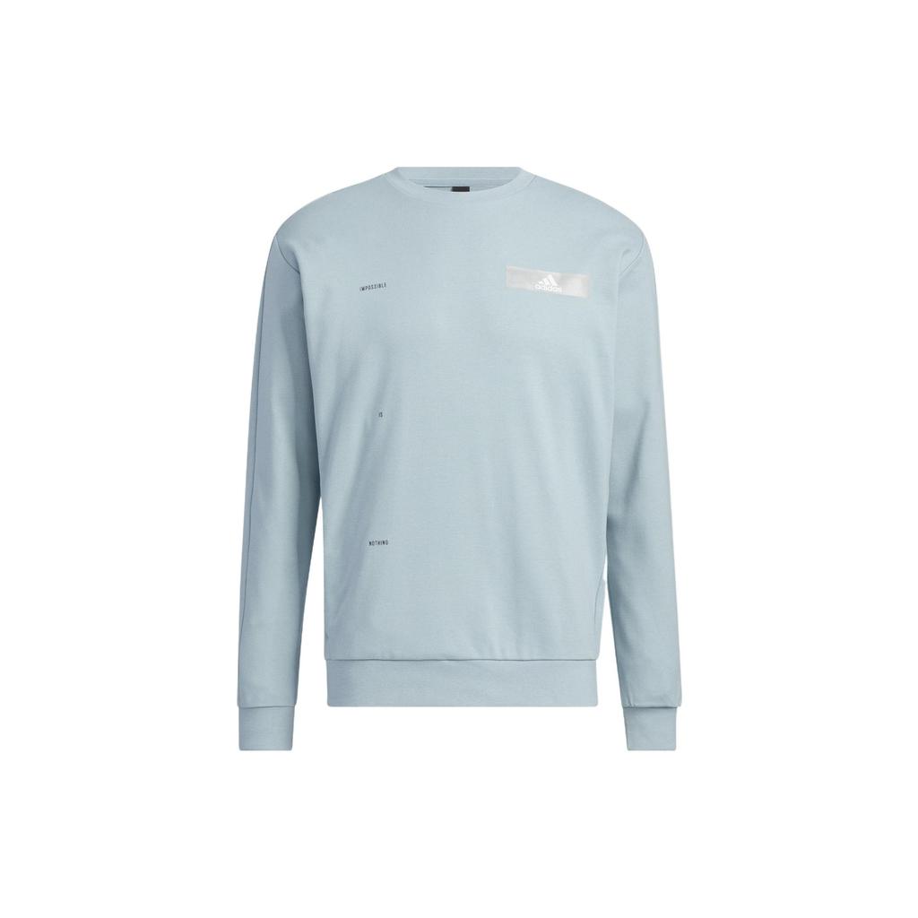 Adidas Sweatshirts Men's Blue Crew Neck Moderate Regular HY5849