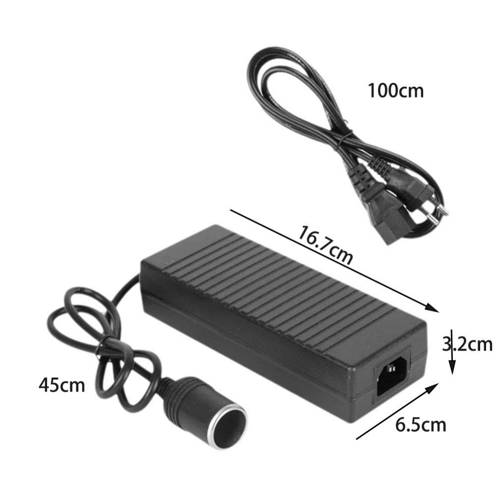 220V to 12V Car Power Adapter 12V10A US/EU Plug Power Converter 180W Overload Protection AC to DC Adapter Car Refrigerator