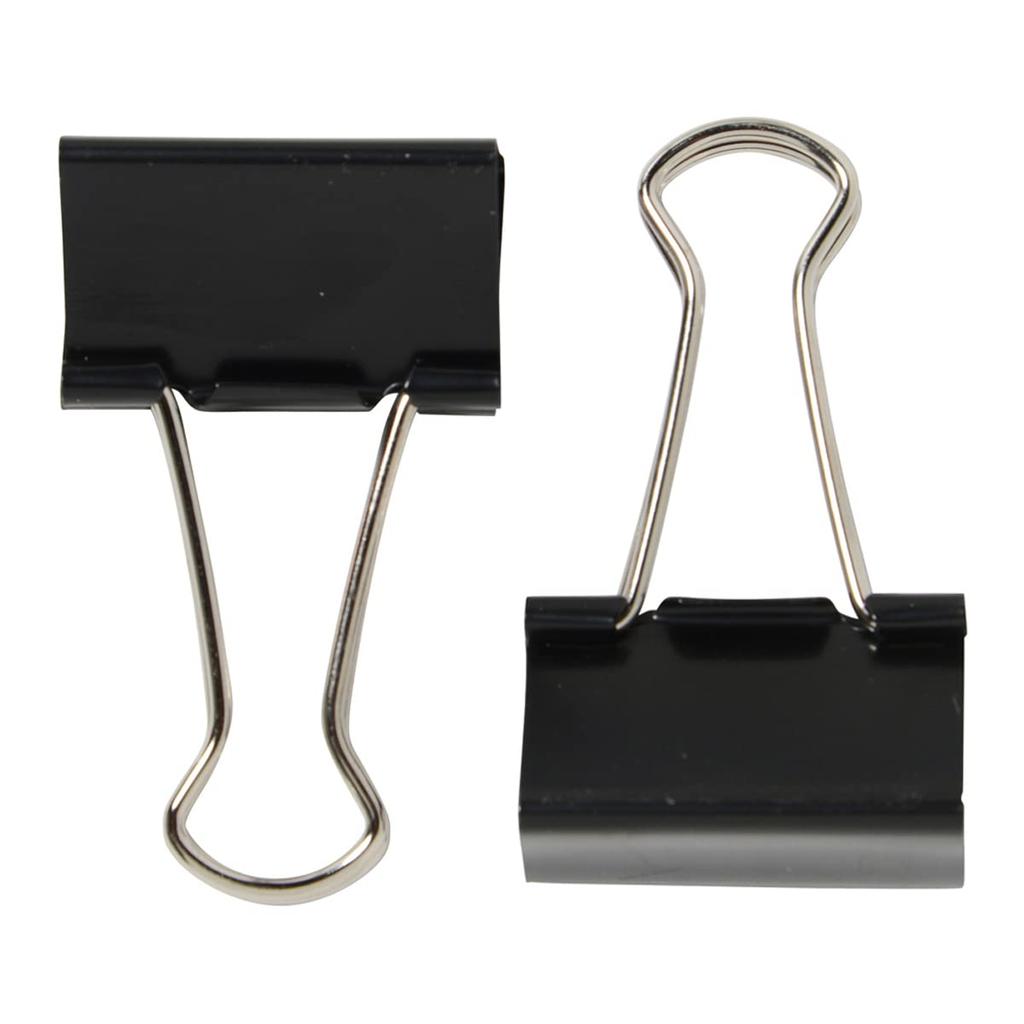 Plus Doppel-Großpackung schwarze Klemmen, 100, CP-103-10P, 35-581,