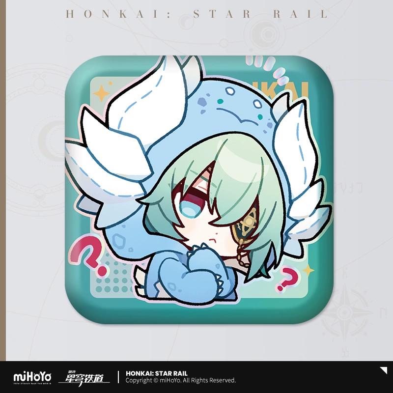 Sunsyea Honkai Star Rail Official Merch miHoYo Original Authentic PMZLG Series Keychain Badge Phainon