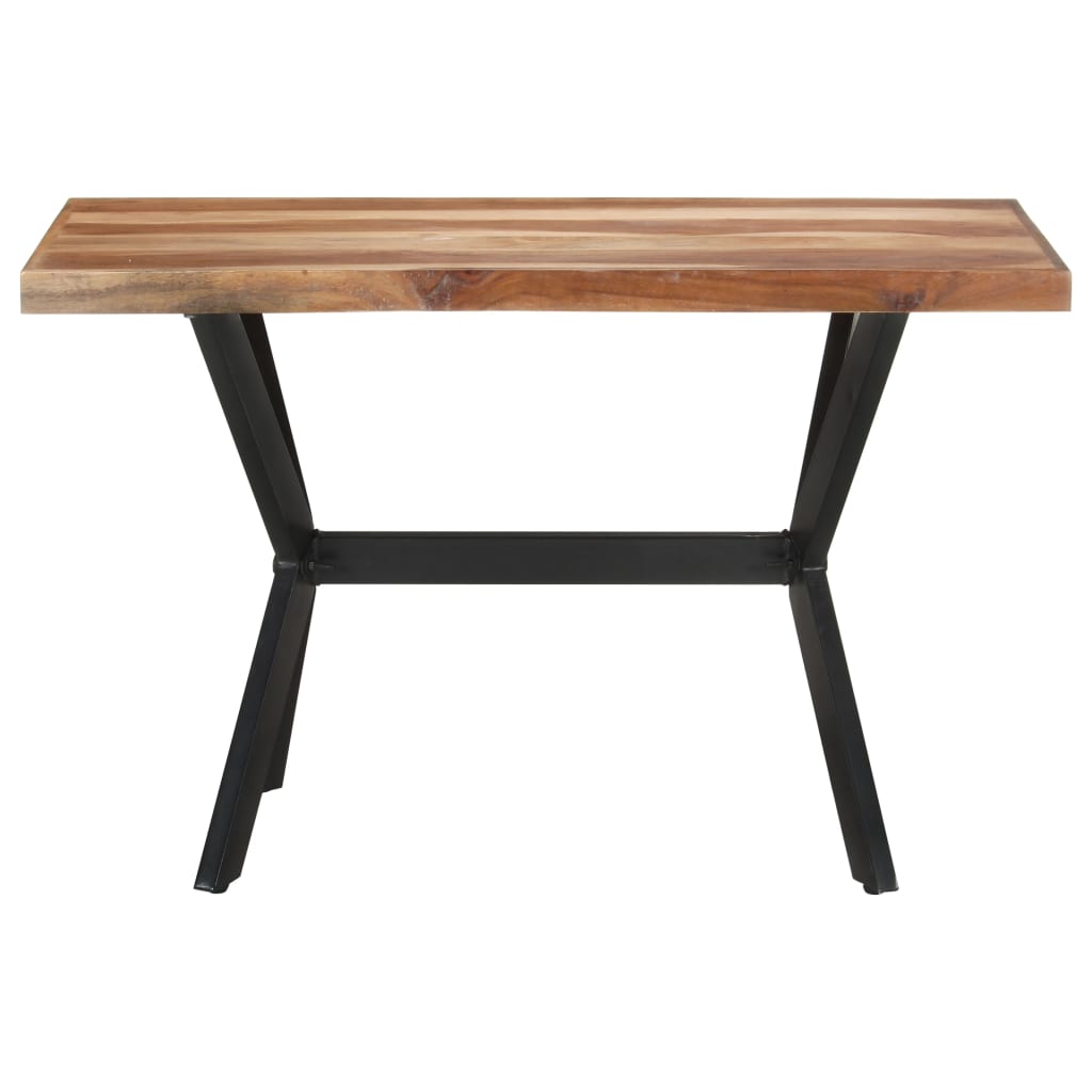 Dining Table 120x60x75 cm Solid Wood Honey Colored
