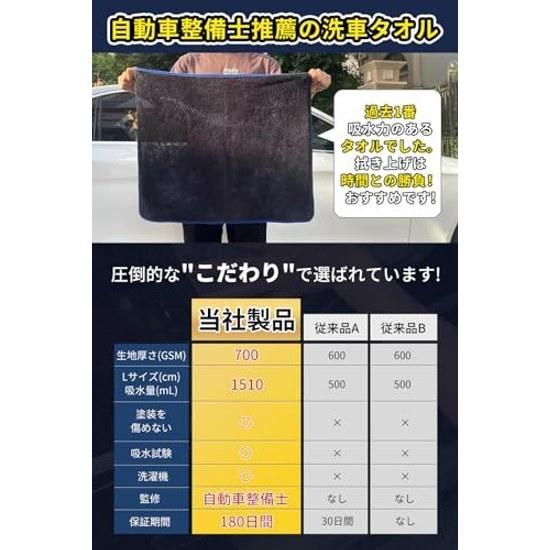 2 pieces super absorbent car wash towel large size thick 40cm x 60cm microfiber cloth drying supplies accessories convenient goods items (blue trim