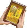 Year of the Horse 999 Fine Gold Tiangong Blessings Photo Frame with Treasure Basin Ingots Money Horse Desktop Ornament Gift