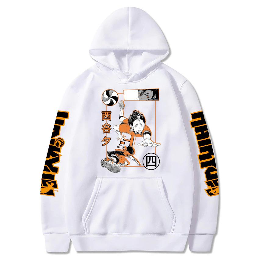 Hooded Pullover Nishinoya Hoodie Haikyuu Hoodie Nishinoya Haikyuu