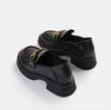 3233 small size loafers, versatile thick soles, new small leather shoes in autumn 2025, women's small inner height increase women's shoes