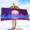 Neon Palms Beach Towel Quick Fast Dry Sand Free Proof Extra Large Big Outdoor Travel Swim Micro Fiber Blanket for Women Men