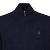 Polo Ralph Lauren Solid Color Zip Neck Long Sleeve Wool Sweater Men sweater Navy-Blue 710876719-001