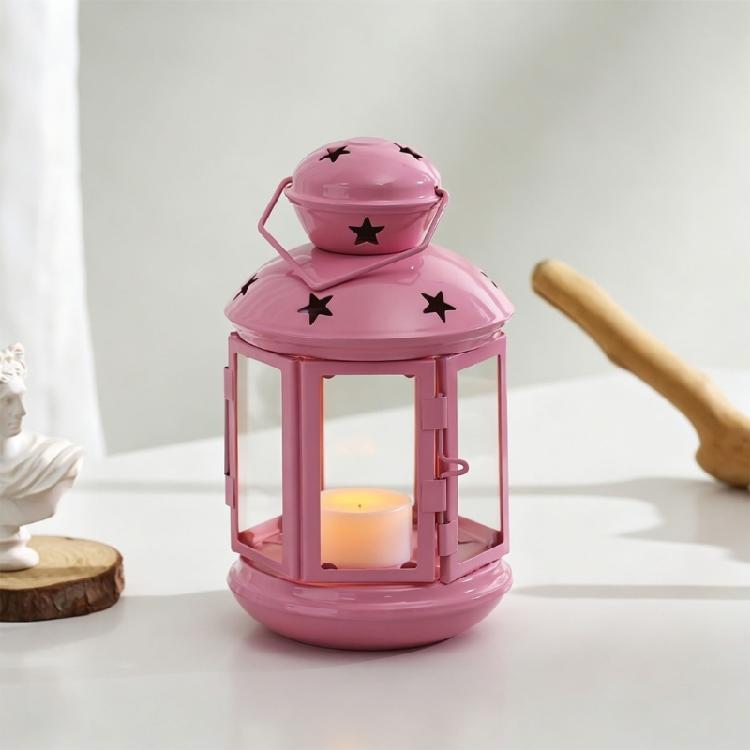 Metal Candle Stick Holders Hanging Lantern Hollow Tealight Candle Holders Decorative Candle Lantern for Centerpieces