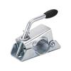 Nonslip Handle Trailer Jack Split Clamp Galvanized Steel Support Equipment for 48mm Pipe Fitting