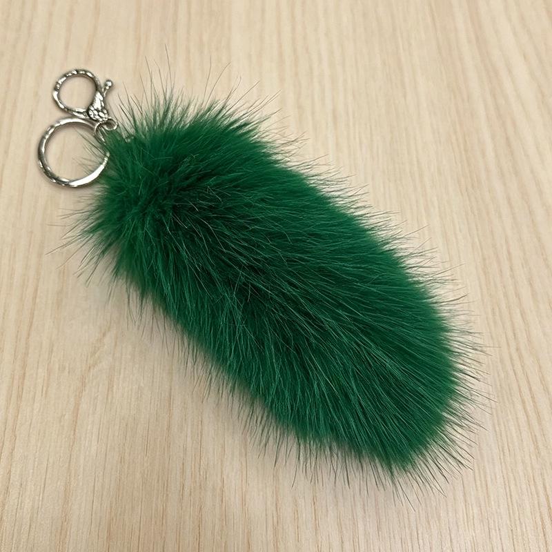 Plush Fox Tail Keychain Bag Ornament