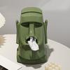 Tissue Box Stone Style Design Tissue Holder Wearing Headphones Easy To Clean Tissue Box Holder Artistic Home Decor