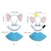 Animal Fancy Costume Kit Accessories Elephant Costume Set with Elephant Ears Headband Bowtie Tail Tutu Skirt 1/3/4Pcs