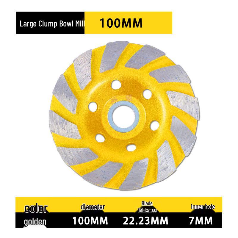 Diamond Grinding Disc for Angle Grinders - Marble, Stone, Concrete, and Cement Edging and Sanding Wheel