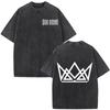 Rapper Don Omar The Last King Tour 2026 Stampa Vintage Lavata T-shirt Uomo Donna Moda T-shirt Leggere Traspiranti e Comode