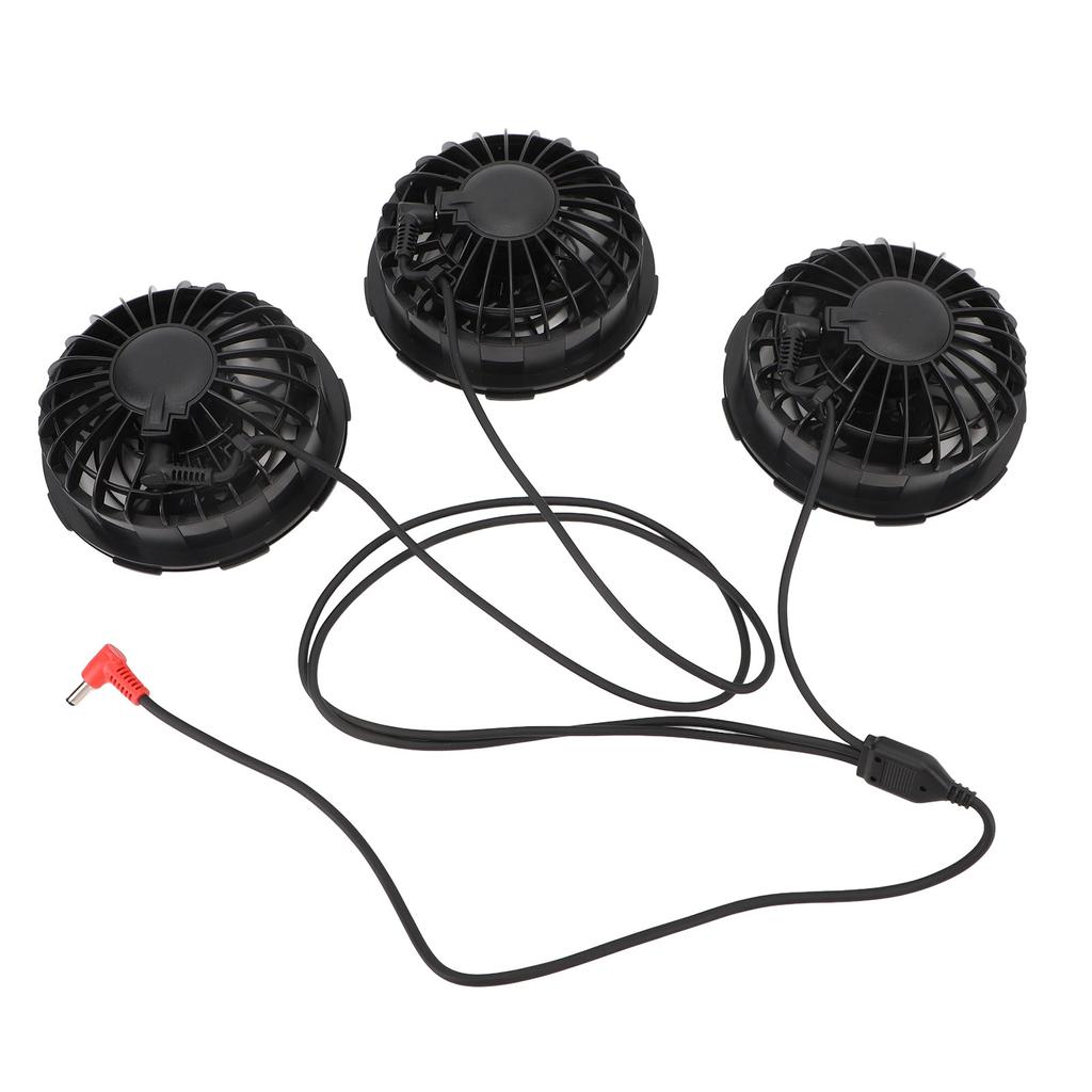 3PCS Cooling Vest Fans 7.4V DC Plastic 3 Speeds Lightweight Air Conditioned Clothes Fan with Copper Brushless Motor