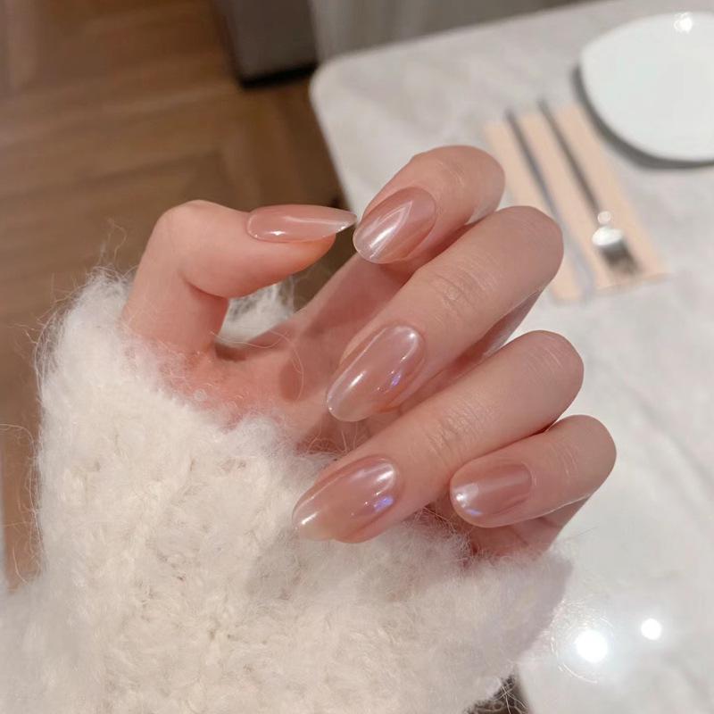 Xiaohongshu Trendy Luxury Gel Manicure Set: Removable Fake Nail Pieces