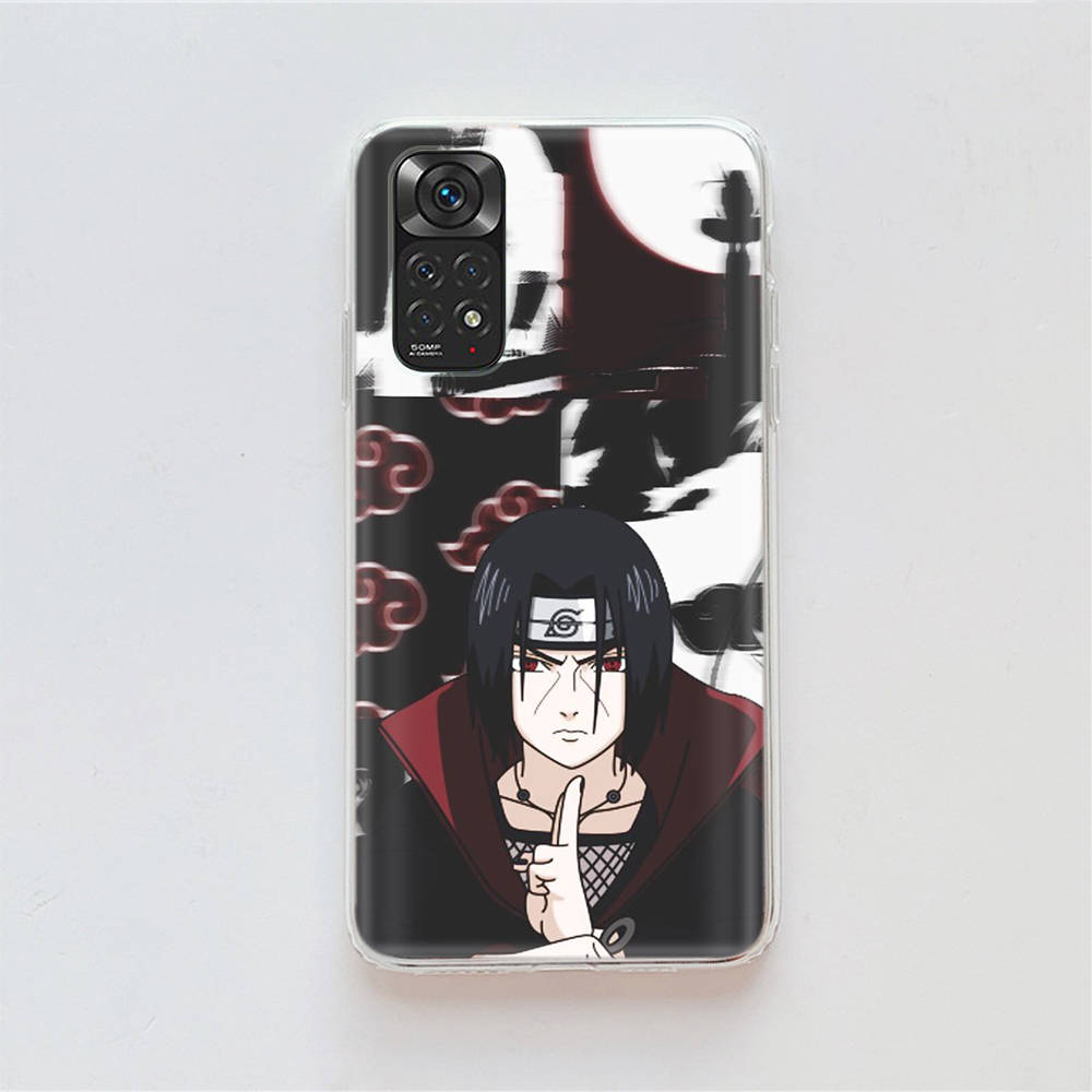 DT19 Naruto Itachi Case for Samsung A04 A14 A23 A34 A54 M23 M33 M52 M53 Realme 10 9 C30S C35 C55 VIVO Y02S Y21 Y33S Y51 X80 Pro Clear Cover