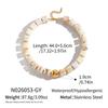 Bohemian Jewelry Set Geometric Colorful Natural Stone Beaded Necklace Bracelet Stainless Steel Bead Bracelet Necklace