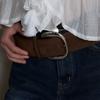 NOVA SYNTHETIC SUEDE WIDE BELT_BROWN