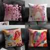 Latin Pop Artist KKarol G Cushion Cover Natural Linen Organic Fabric DoubleSided Printing Sofa Home Decor Gift Pillow Case